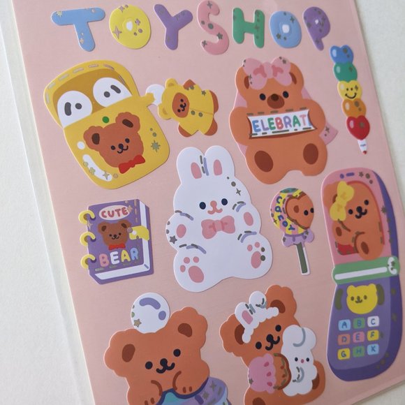 Twinkle Bear Toyshop Sticker Sheet - Picture 3 of 4